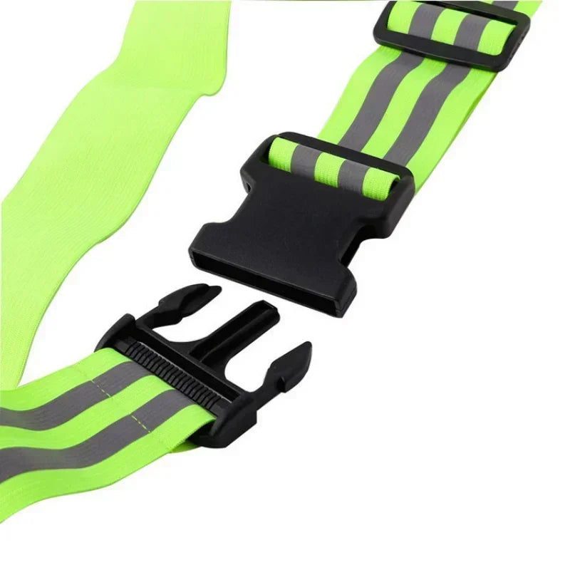 Elastic High Visible Adjustable Reflective Waistband Belt for Running Cycling Sport Night Safety Kid Men Women