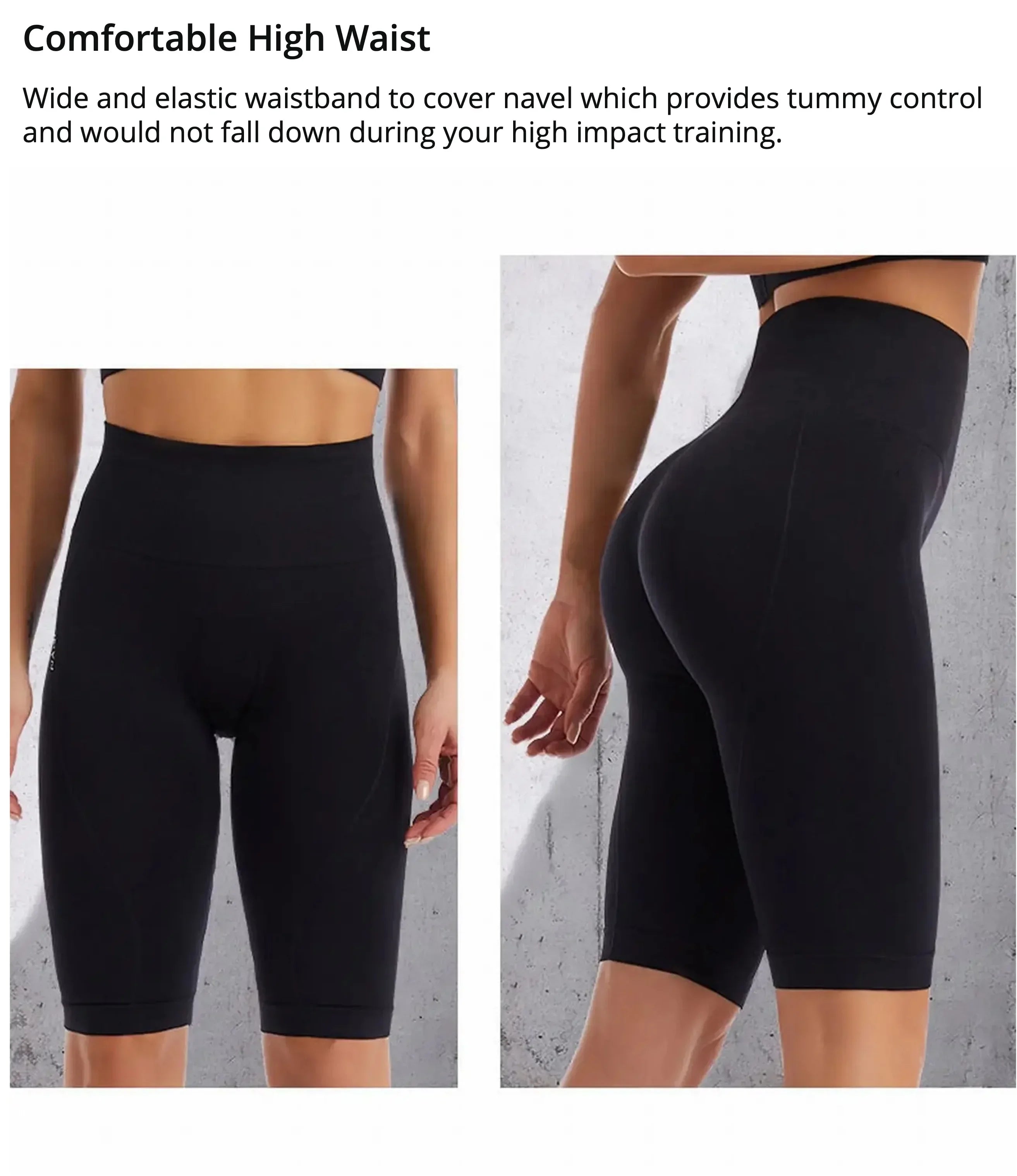Women's Quick Dry Shorts: High Waist, Running Fitness, Workout Tummy Control Slim Legging Sports Shorts / Rungear