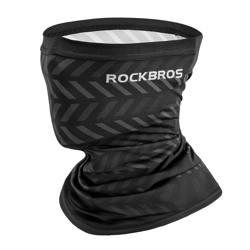 Running Hats Apparel: ROCKBROS Unisex Summer Sports Bandana UV Protection Ice Silk Face Cover Neck Gaiter / Rungear
