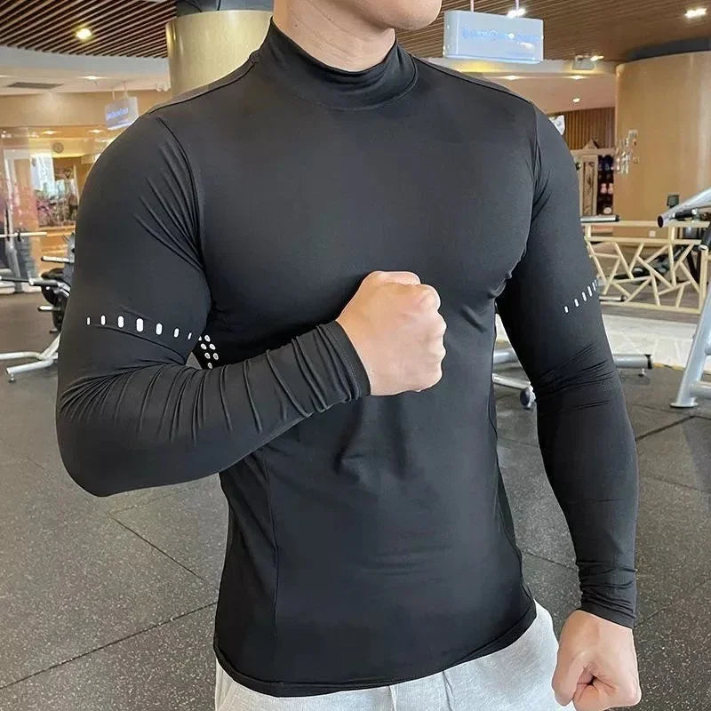 Men's Running Clothing: Long Sleeved, Compression, UV Sun Protection Shirt / Rungear