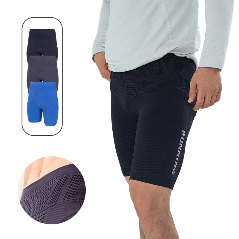 Men's Running Clothing: Quick-Dry, Breathable Running Compression Shorts With Pockets / Rungear