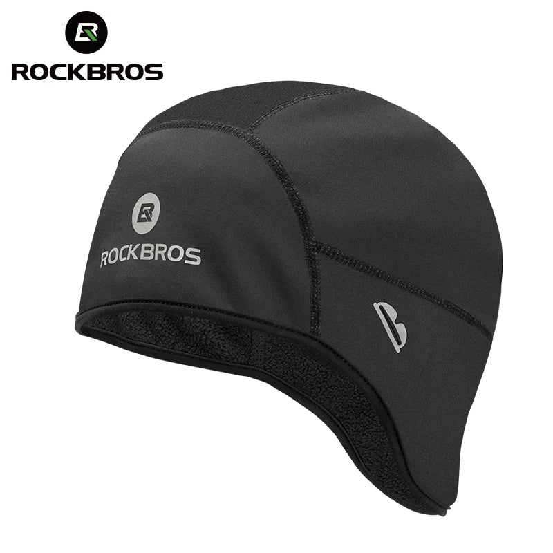 ROCKBROS Unisex Winter Windproof Thermal Fleece Outdoor Sport Running Hiking Cap