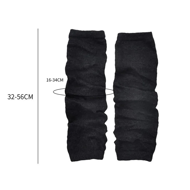 Running Winter Accessories: Unisex, Long, Warm, Half-Finger, Stretchy Mitten Gloves for Outdoor Sports / Rungear