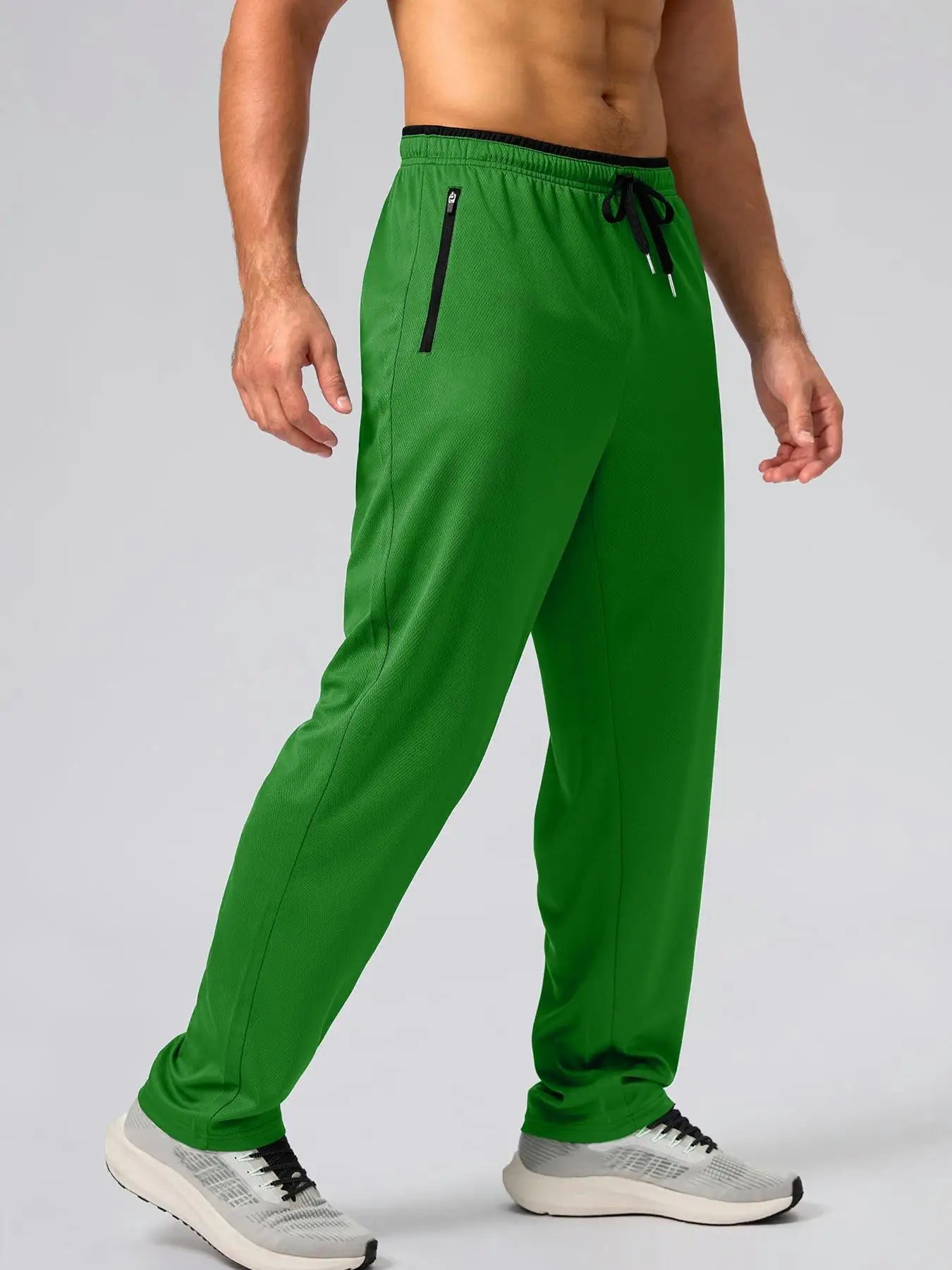 Men's Quick Dry Apparel: Breathable, Lightweight Activewear Pants with Elastic Waist And Zipper Pockets / Rungear