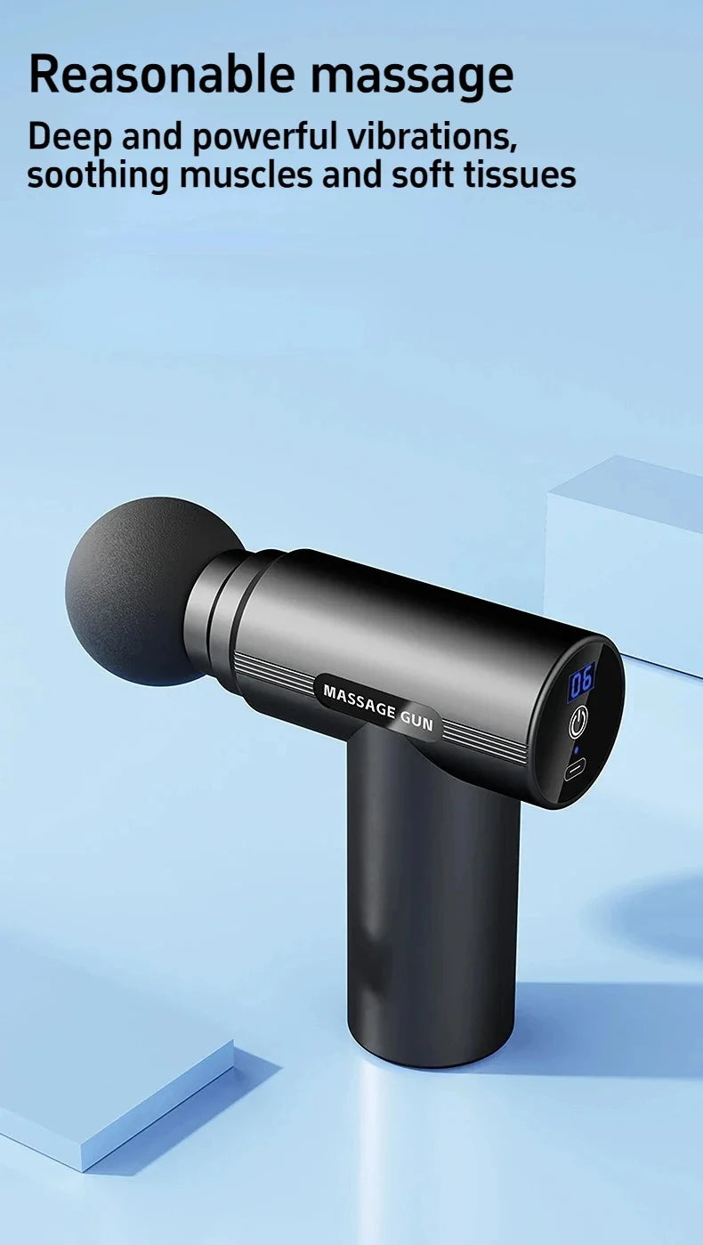 Recovery Gear Accessories: USB Muscle Vibrating Relaxation Mini Massage Gun, Fitness Recovery Equipment / Rungear