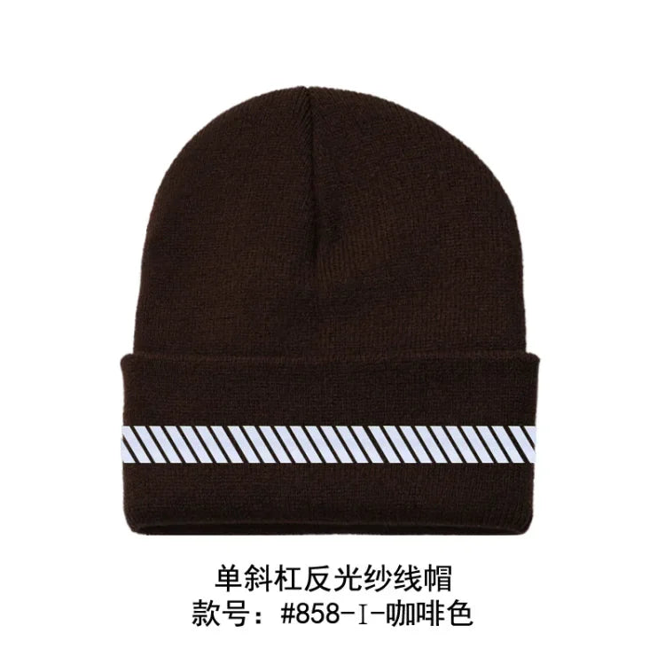 Reflective Hat Gear: High Visibility Safety Beanie, Reflective Knit, Ribbed Warm Winter Hats for Night Running, Hiking, Cycling / Rungear