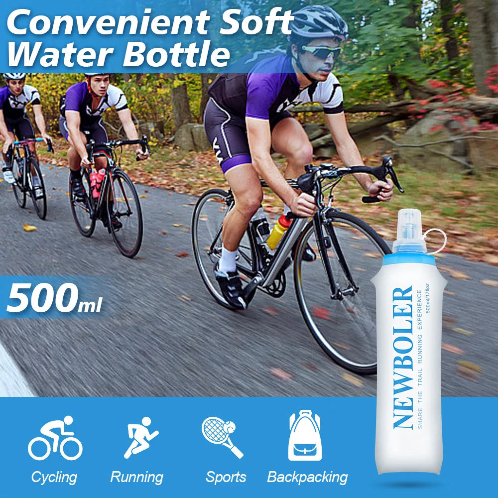 150/250/300/500/750ml Outdoor Collapsible Silicone Water Bottle