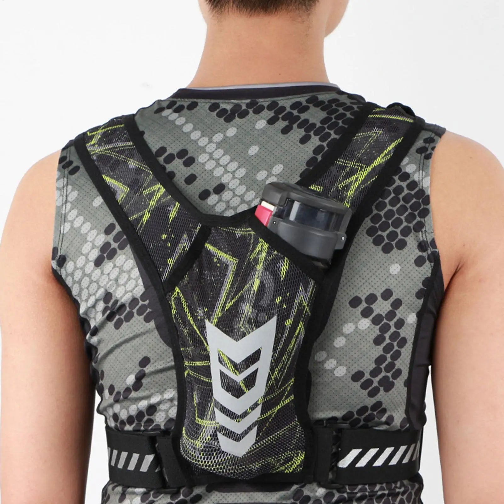 Trail Lightweight Gear: Reflective, Ultra-Light, Breathable, Outdoor Trail Running Backpack Fitness Vest / Rungear