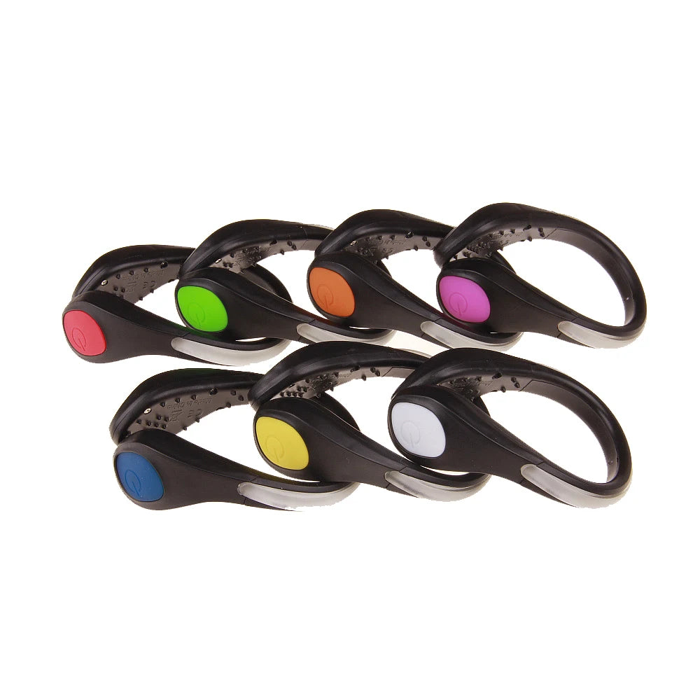 Safety Gear Accessories: LED Luminous Strong Night Safety Shoe Clip Light for Running, Cycling, Hiking / Rungear