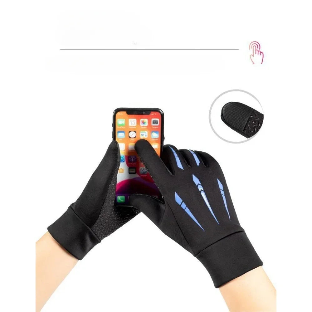 Winter Running Gear: Unisex Gloves, Copper Fibre, Spandex Touch Screen Tipped Gloves / Rungear