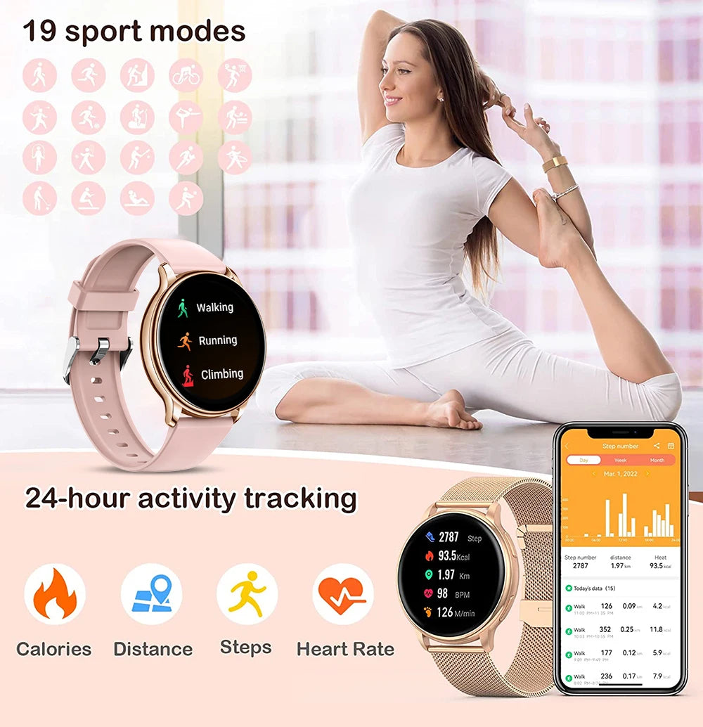 Rungear Tech Accessories: MEVADEN Bluetooth Smart Watch, Custom Dial Fitness Tracker For Android IOS Y22 / Rungear