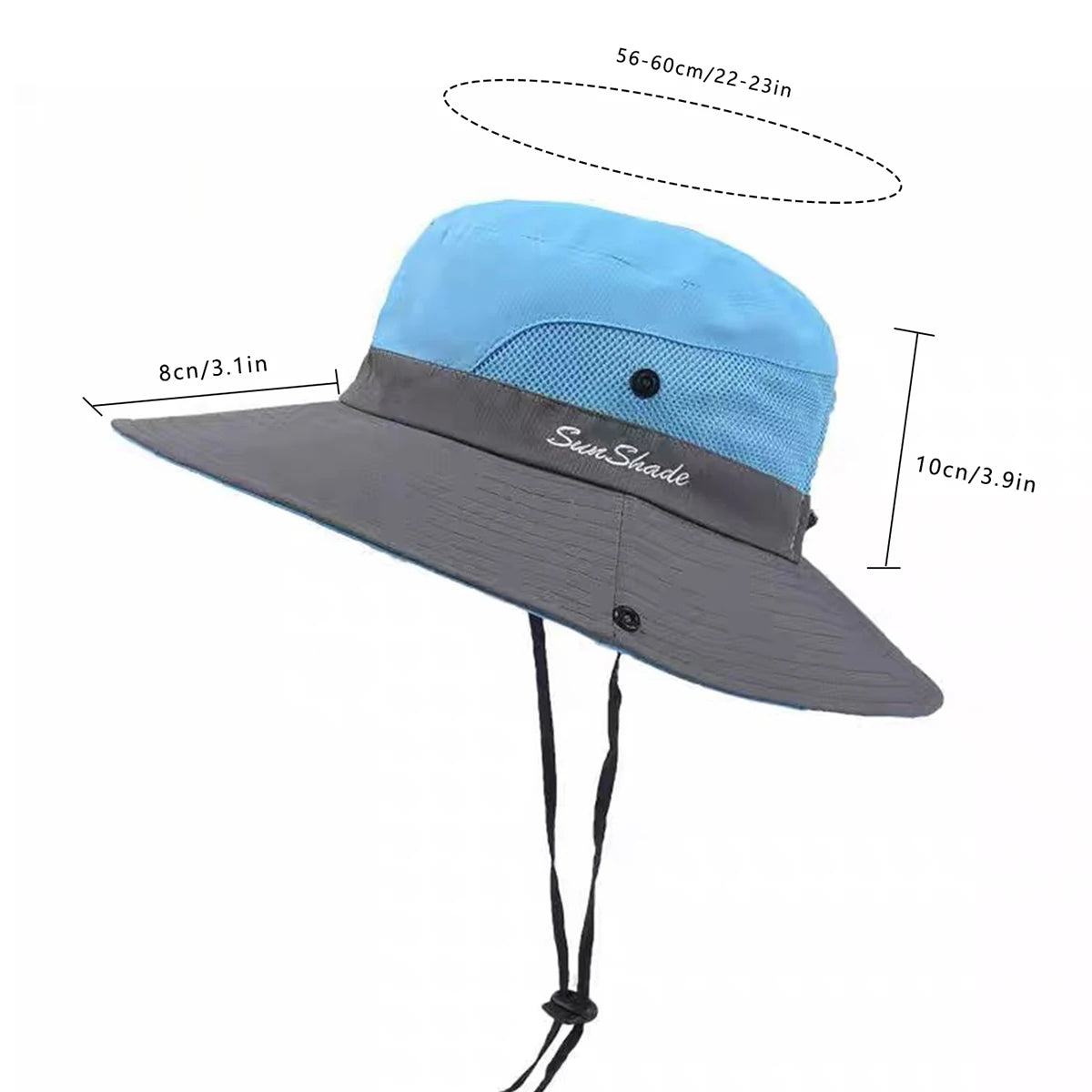 Hat Gear Accessories: Unisex Wide-Brimmed, Breathable, Quick-Dry, Hiking Bucket for Sun Protection / Rungear