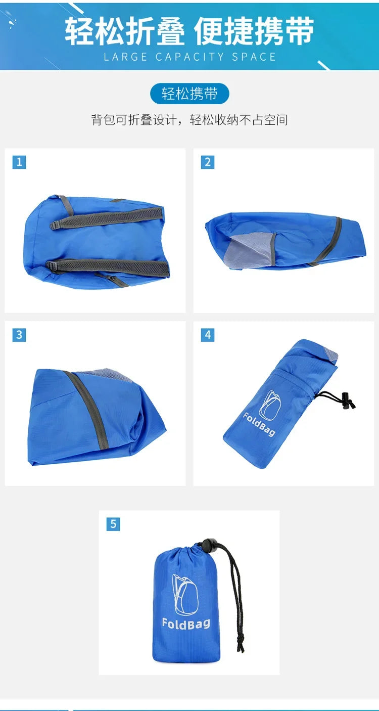 Lightweight Trail Accessories: Unisex Packable, Foldable, Outdoor Backpack for Travel, Hiking / Rungear