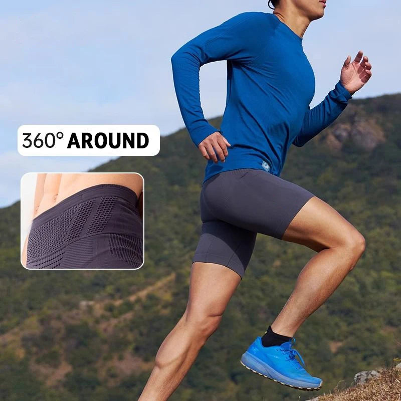 Men's Running Clothing: Quick-Dry, Breathable Running Compression Shorts With Pockets / Rungear