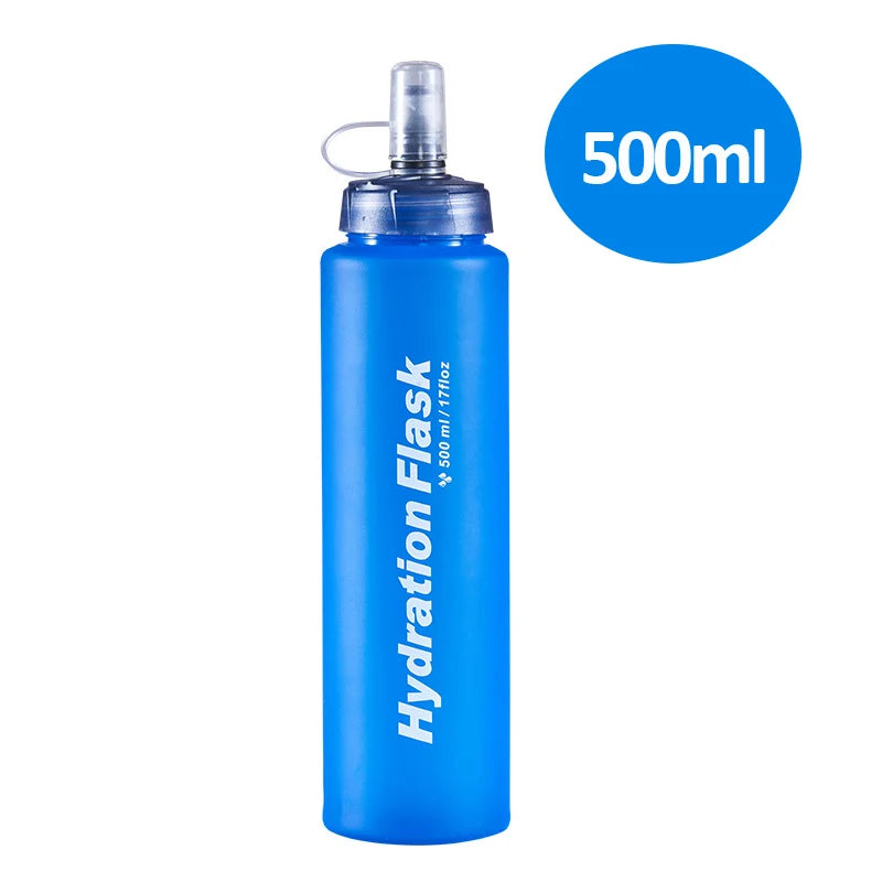 Running Hydration Accessories: Foldable TPU Soft Flask, 250ml, 500ml, 750ml / Rungear