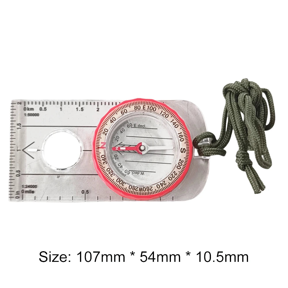 Running Trail Gear: Luminous Shockproof, Outdoor Multifunctional Compass, High Accuracy for Hiking Survival / Rungear