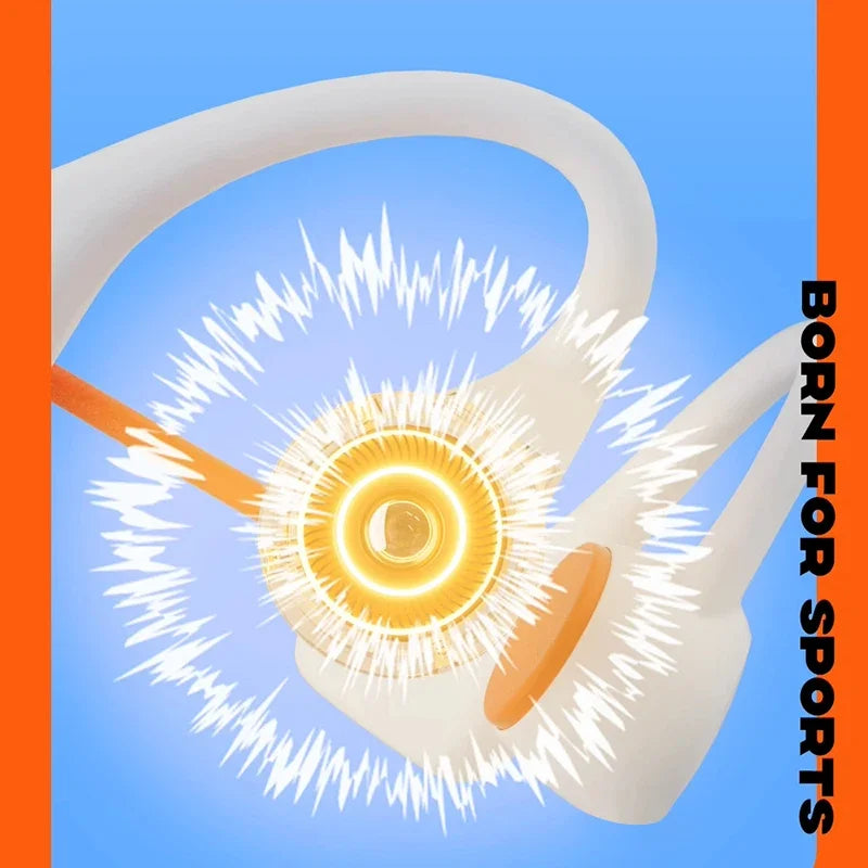 Bone Conduction Tech: BoIPX8 Waterproof, MP3 32GB Bluetooth 5.4 Bone Conduction Headphones with Mic 2026 / Rungear
