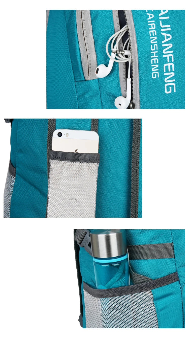 Trail Gear Accessories: 28L Packable, Foldable, Ultra Light, Outdoor Hiking Backpack / Rungear