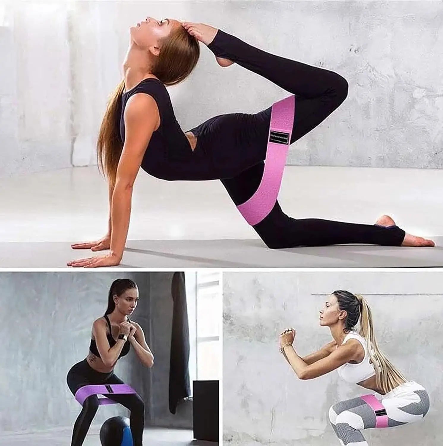 Running Recovery Gear: Unisex Resistance Bands, Set of 3 Stretch Bands / Rungear