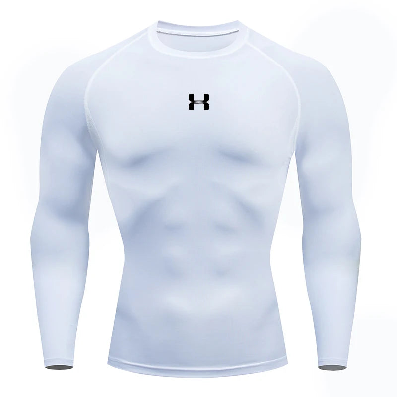 Men's Compression Apparel: Long Sleeved, Compression, Jogging Athletic Fitness Sports T-Shirt / Rungear