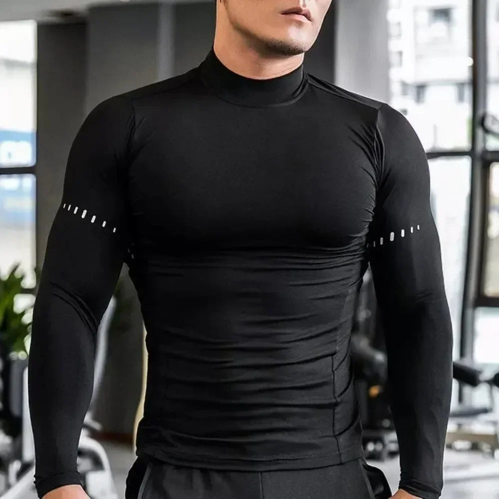 Men's Running Clothing: Long Sleeved, Compression, UV Sun Protection Shirt / Rungear