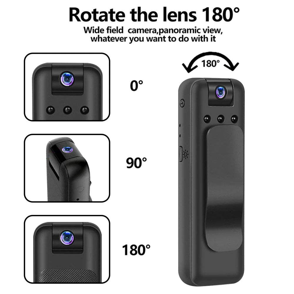 Tech Gear Accessories: Mini Camera, WIFI Infrared Night Vision, Small Body Camera Portable DV DVR Recorder / Rungear