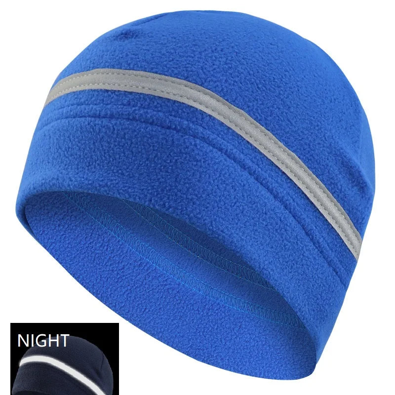 Reflective Hat Gear: High Visibility Safety Beanie, Reflective Knit, Ribbed Warm Winter Hats for Night Running, Hiking, Cycling / Rungear