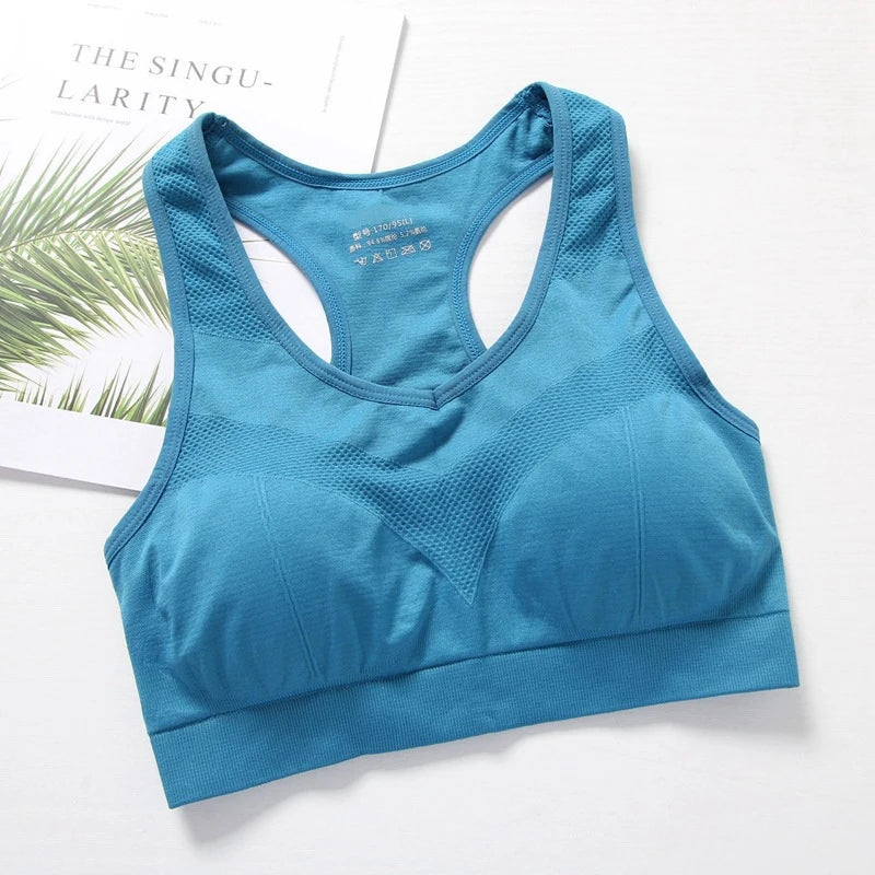 Women's Activewear Apparel: Breathable Push Up Fitness Sports Top Bra / Rungear