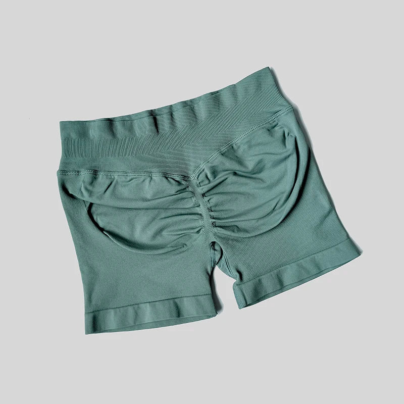 Women's Summer Apparel: Breathable, Thin, High Waisted Casual Sports Shorts, T 4.5" Low Ribbed Band / Rungear