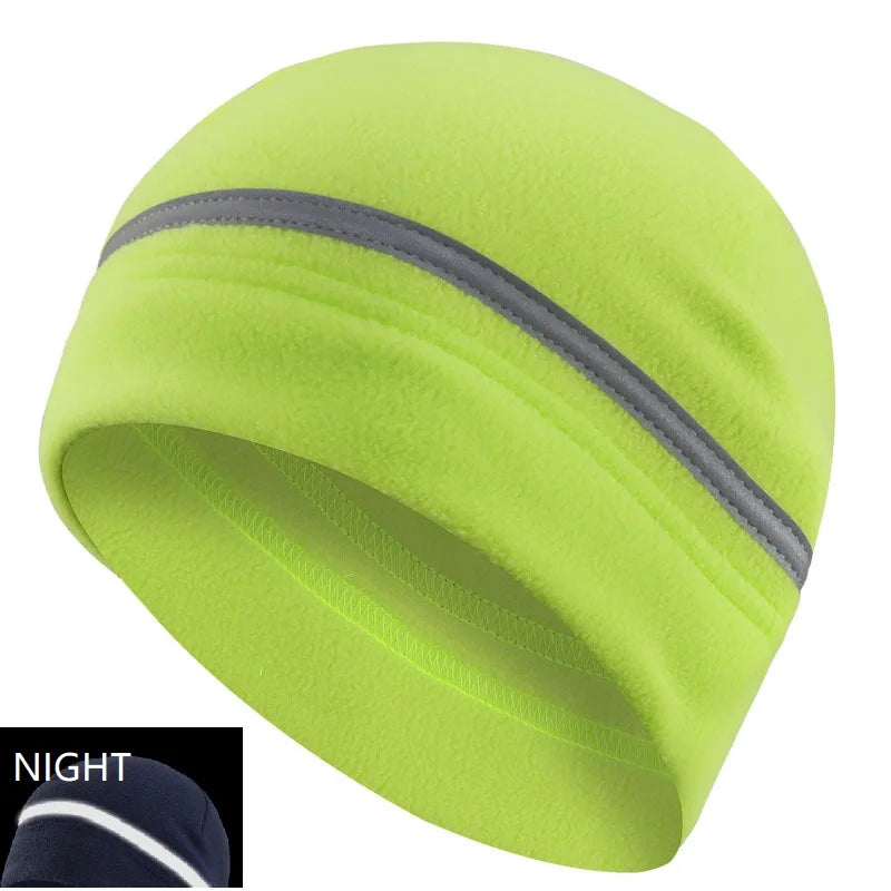 Reflective Hat Gear: High Visibility Safety Beanie, Reflective Knit, Ribbed Warm Winter Hats for Night Running, Hiking, Cycling / Rungear