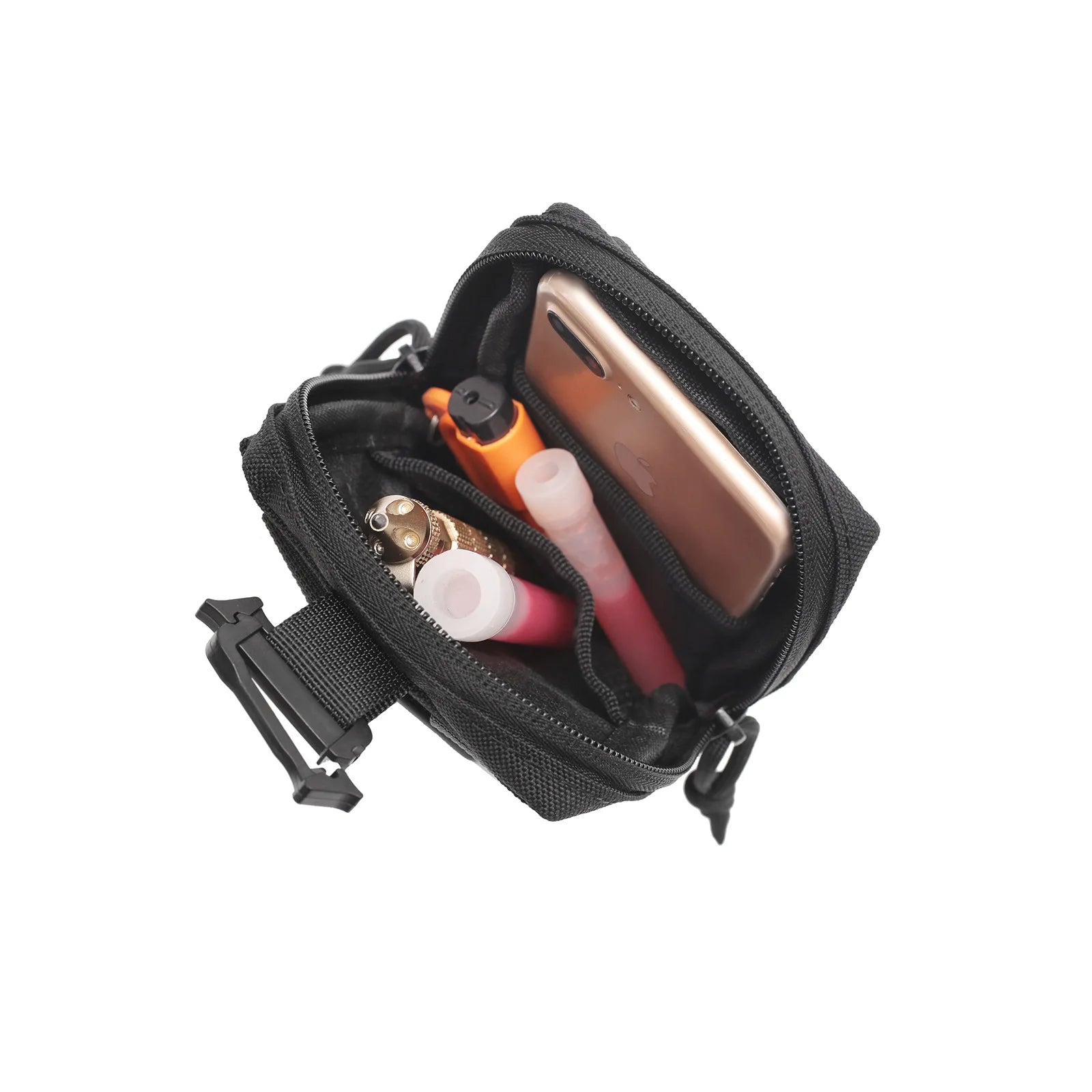 Trail Gear Accessories: Molle Backpack Strap Phone Holder Bag, for Outdoor Sports, Running, Hiking / Rungear