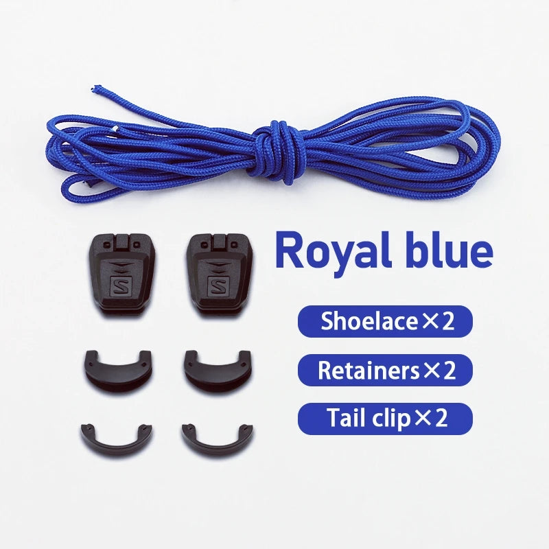 Sports Shoe Accessories: 1 PR Round No-Tie, Quality Elastic, Adjustable Shoelaces / Rungear