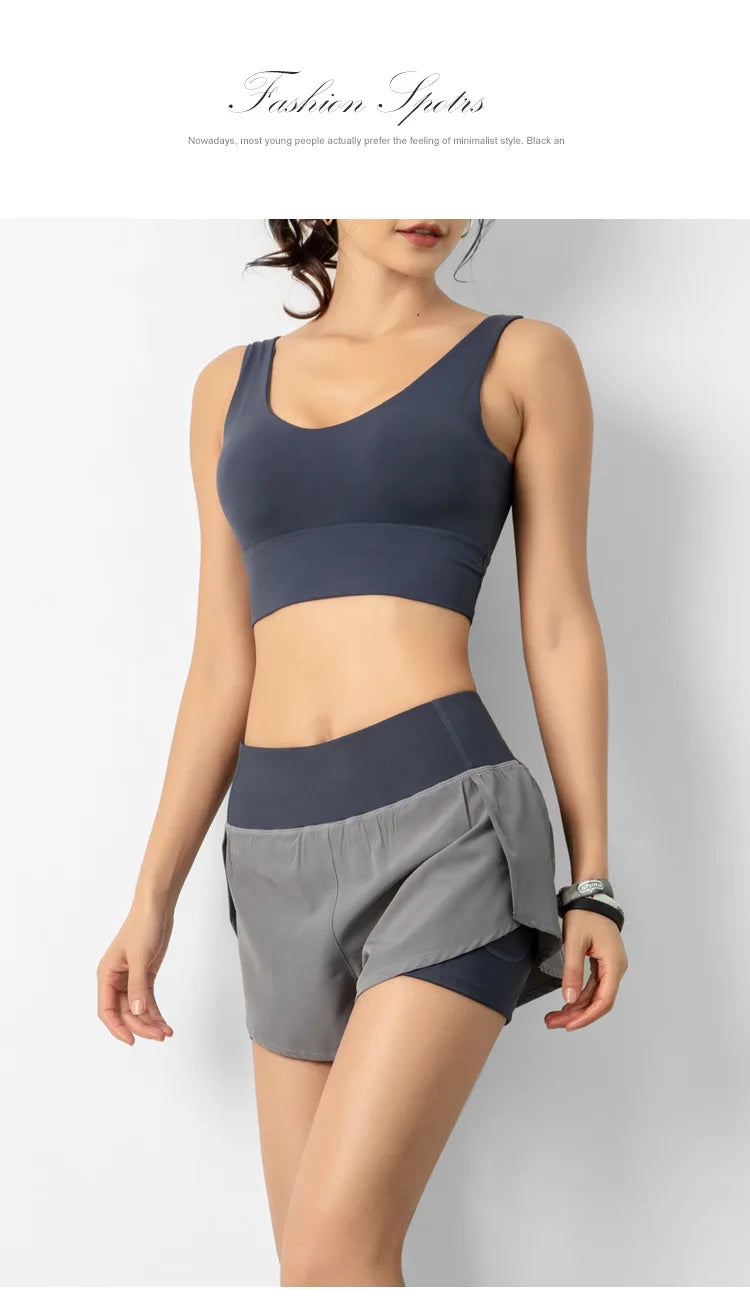 Women's Quick Dry Shorts: Summer, Double-Deck, Breathable Running Fitness Training Shorts / Rungear