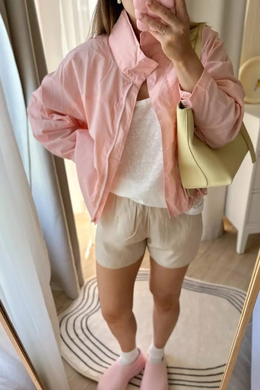 Women's Hooded Casual Jacket – Lightweight, Single-Breasted, Relaxed Fit | Summer Outwear | S–XL