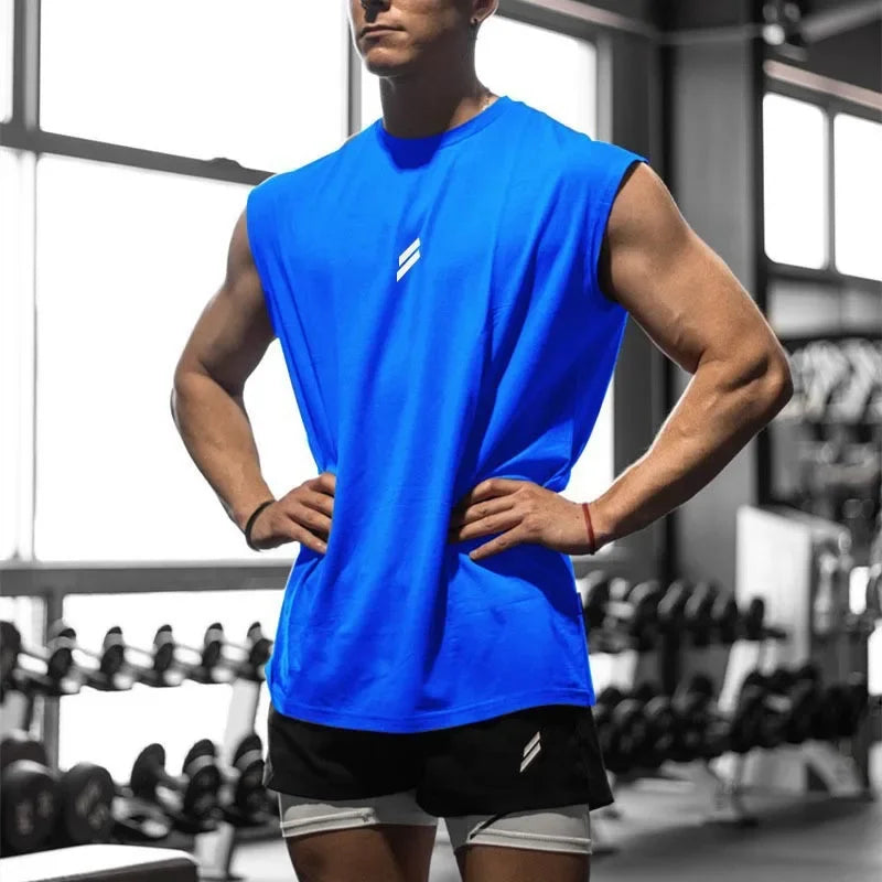 Men's Running Apparel: Sleeveless, Quick-Dry, Breathable Mesh Workout Tank T-Shirt / Rungear