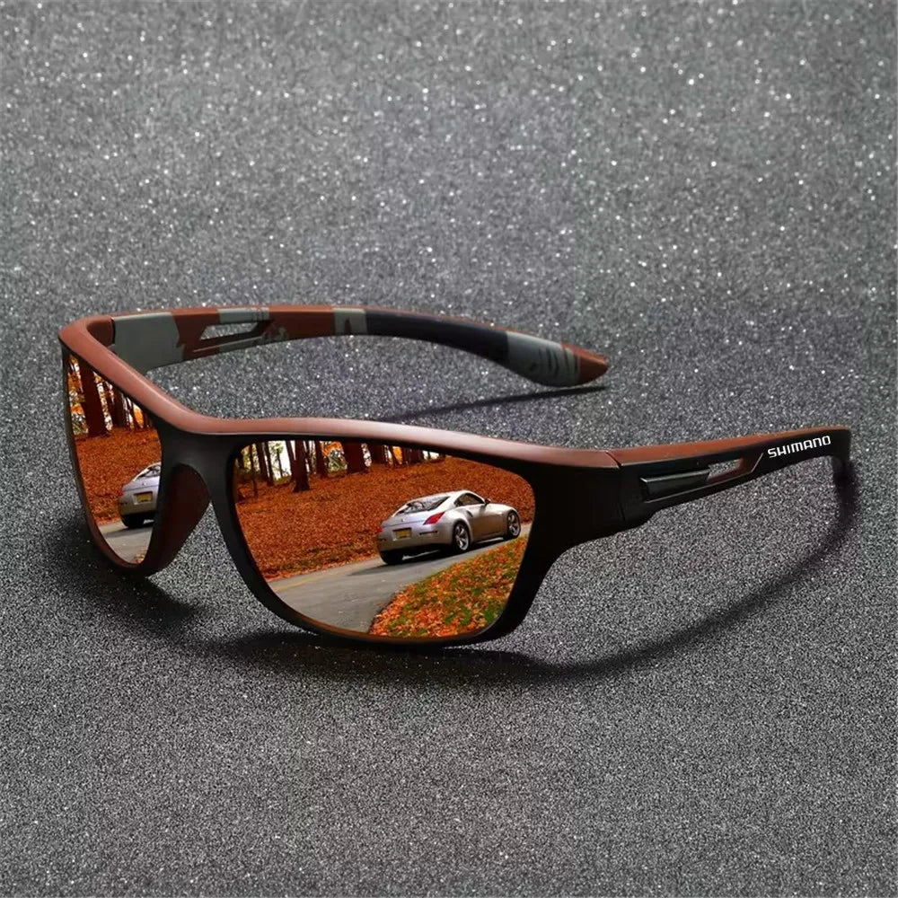 Sunglasses Gear Accessories: Shimano UV400 Unisex Polarized Protective Outdoor Sports Sunglasses / Rungear