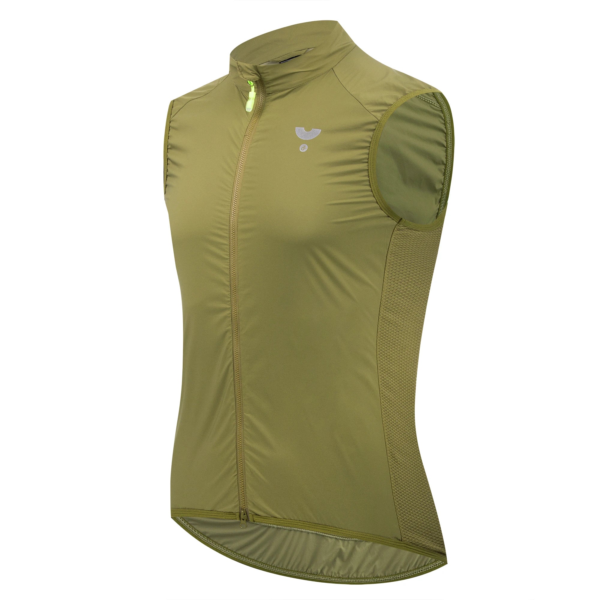 Men's Windproof Apparel: YKYWBIKE 2026 Portable, Windproof, Breathable YKK 2-Way Windbreaker Vest With Zipper / Rungear