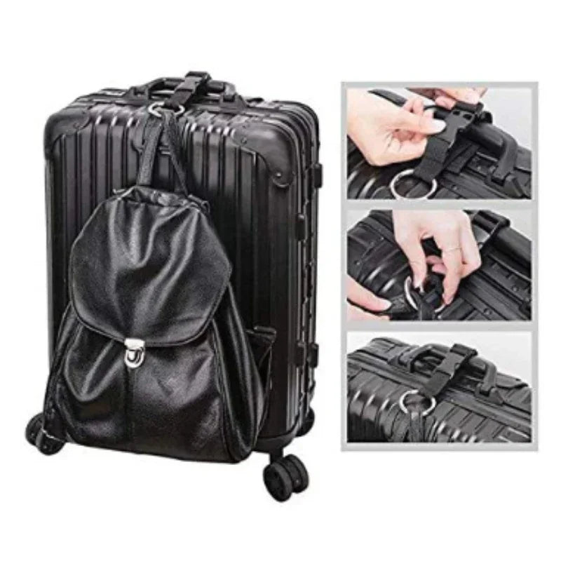 Portable Travel Luggage External Backpack Strap With Release Buckle Strap