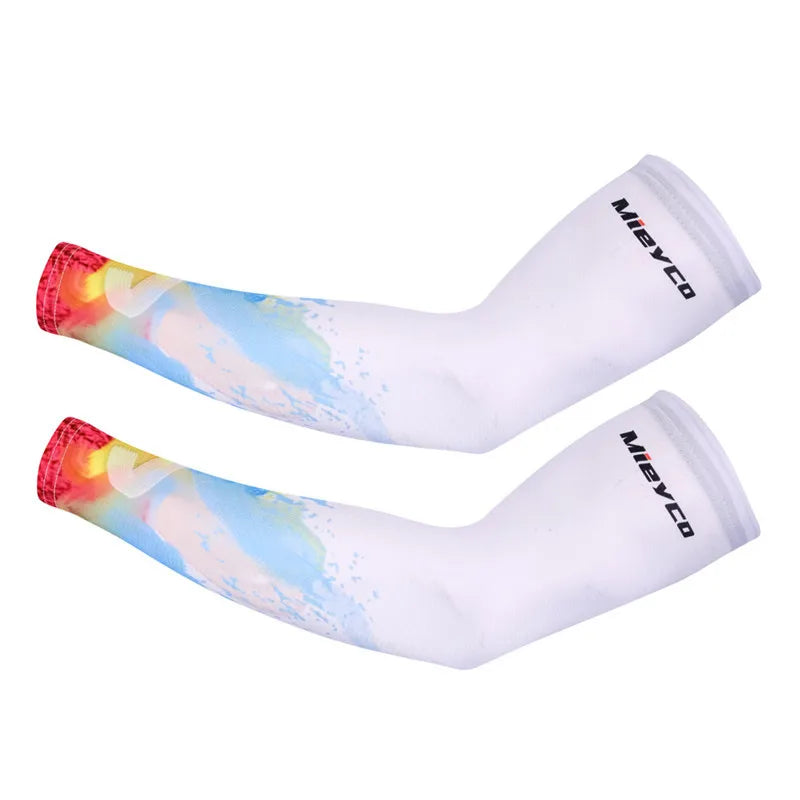 Run Gear Accessories: 1PR Breathable, Quick Dry, UV Protection, Elbow Pad Fitness Armguards, Sports Arm Warmers / Rungear