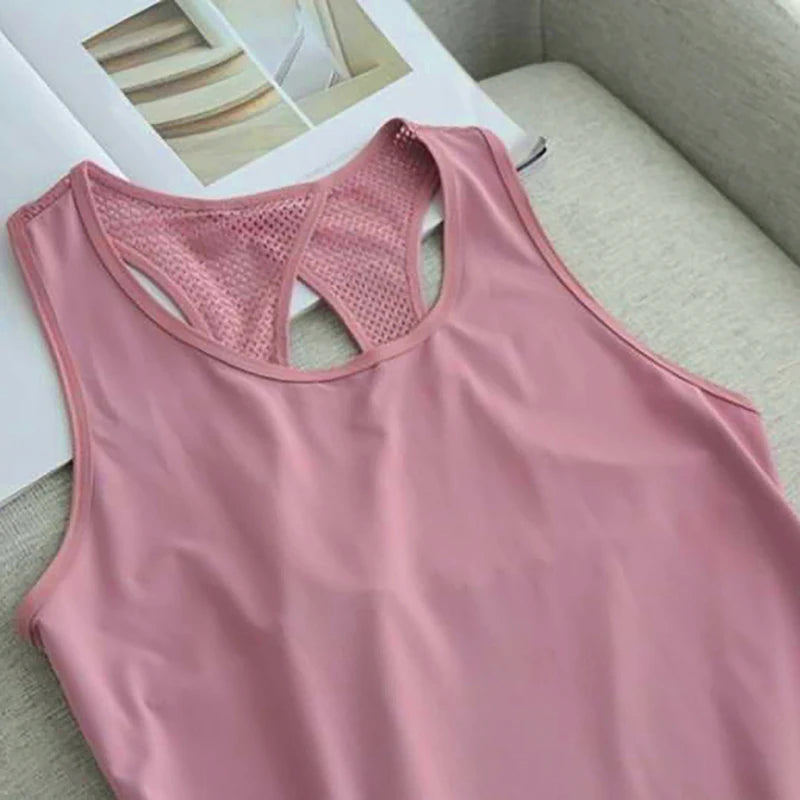 Women's Moisture-Wicking Running Shirts:  Loose Sleeveless Quick-Dry Tank Tops / Rungear
