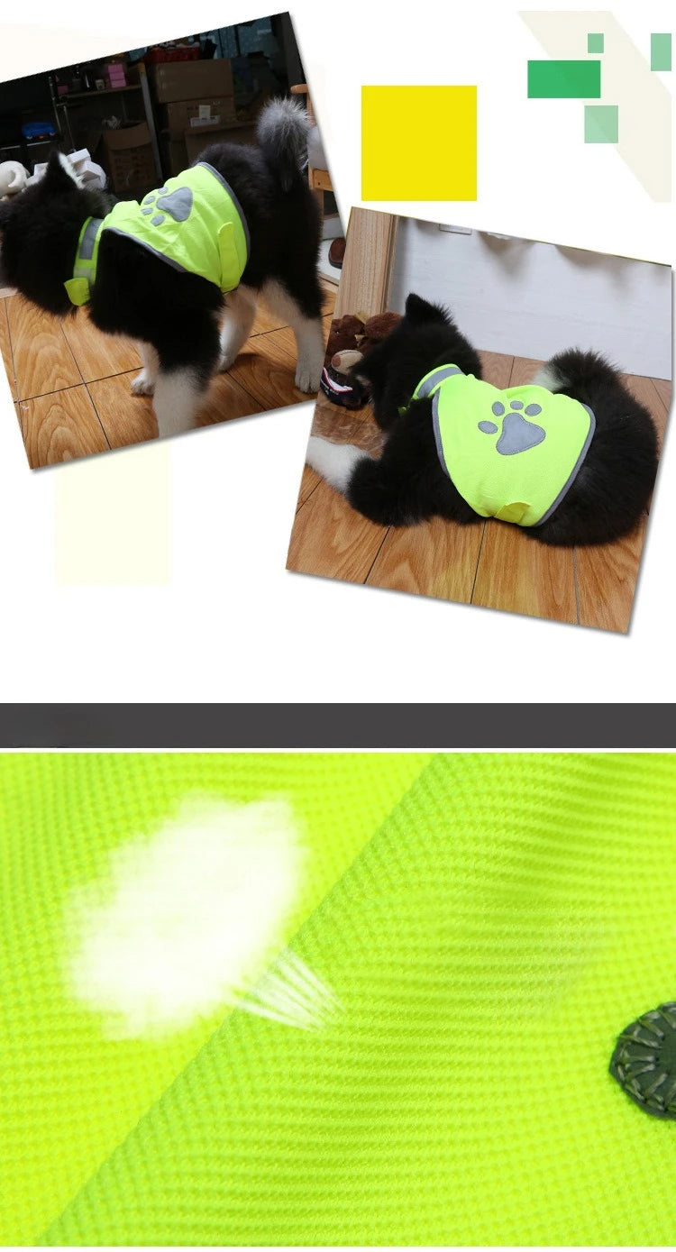 Reflective Dog Gear: Breathable, Safety Outdoor Walking Running Vests For Small, Medium, Large Dogs / Rungear