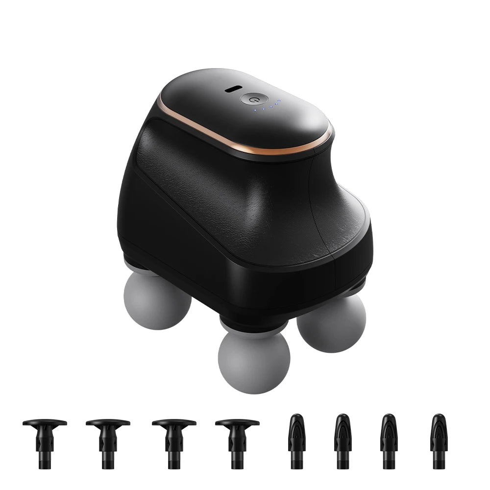 Recovery Massage Accessories: Portable, 4 Head, High Frequency, Fascia Gun Muscle Massager Machine / Rungear