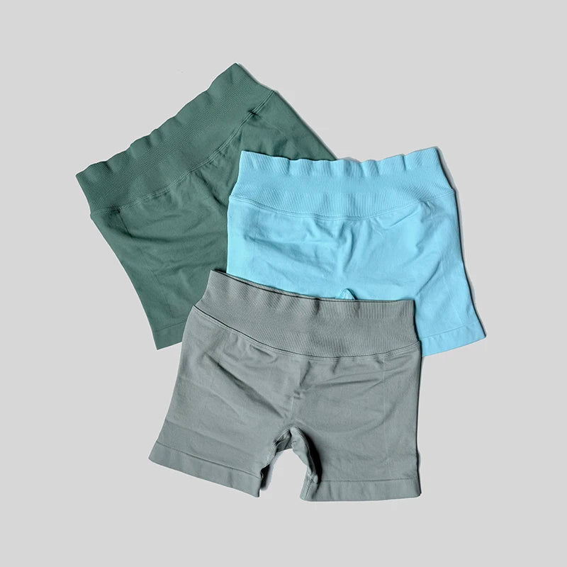 Women's Summer Apparel: Breathable, Thin, High Waisted Casual Sports Shorts, T 4.5" Low Ribbed Band / Rungear