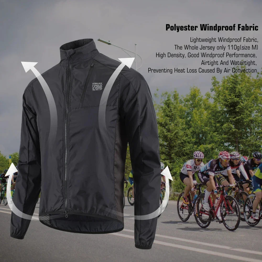 Men's Winter Apparel: KEMALOCE Windproof, Ultra Lightweight, Long Sleeved Windbreaker Jacket 2025 / Rungear