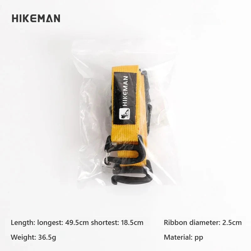 HIKEMAN Adjustable Outdoor Luggage Straps Camping Travel Gear Buckle Fastening Packing Belt for Hiking Accessories