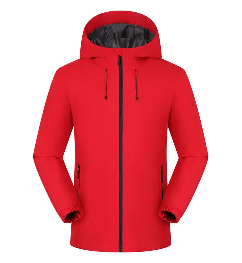 Running Winter Apparel: Unisex Waterproof, Hooded, Double Fabric Windbreaker Jacket / Rungear