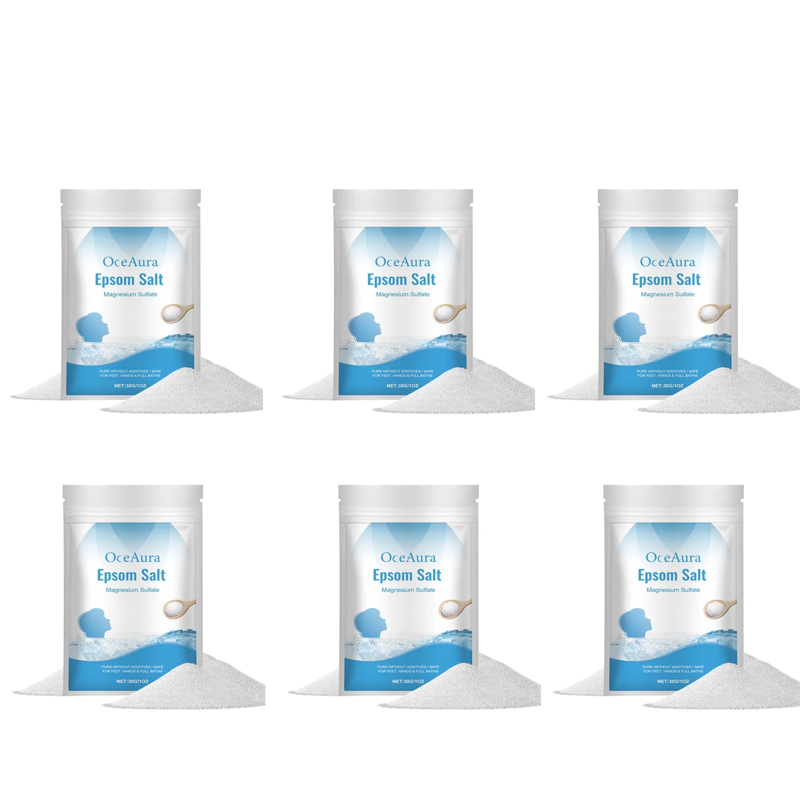 Recovery Gear Accessories: Pure Magnesium Sulfate Epsom Salts, Natural Relaxation Muscle Relief Detox Skin Care / Rungear