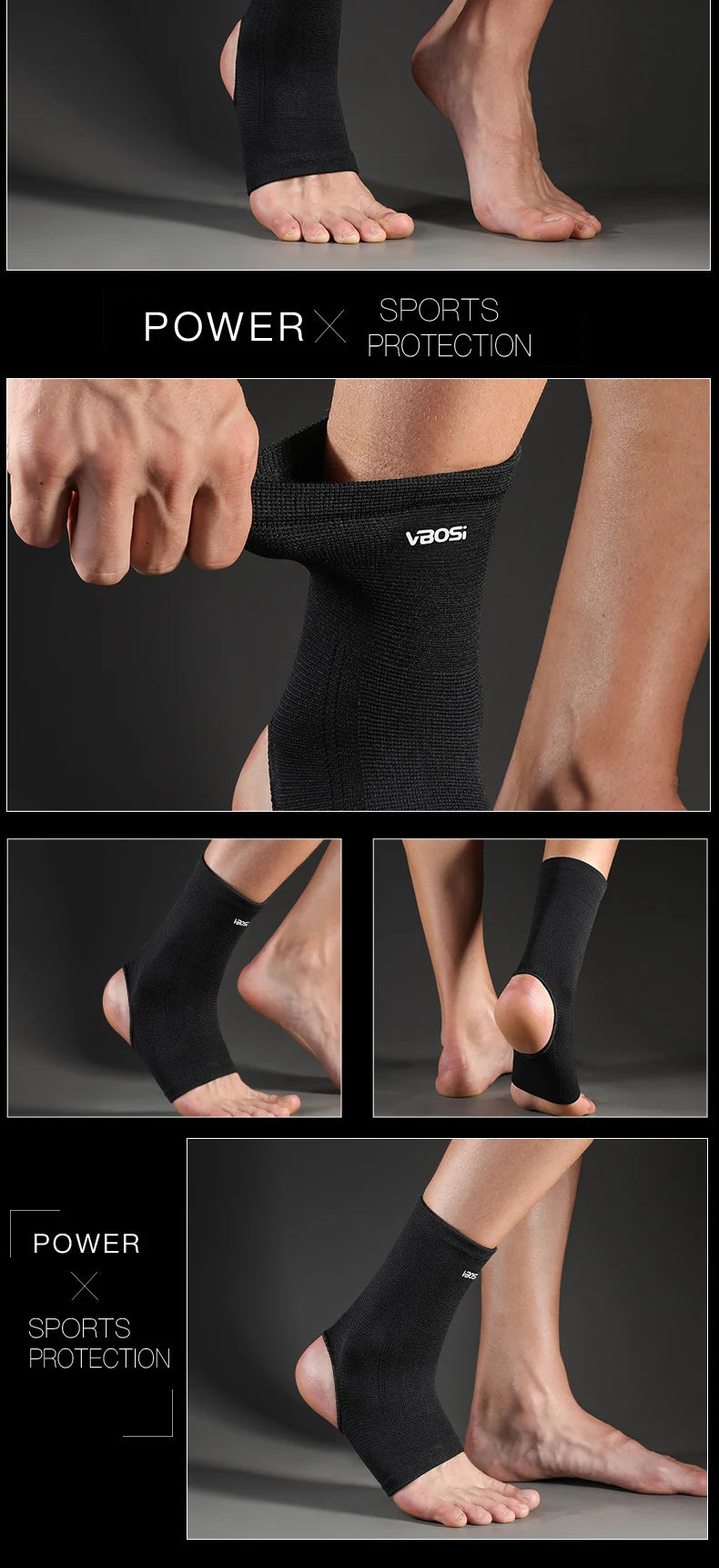 Running Recovery Accessories: 1 PC Elastic Breathable, Daily Wear, Ankle Support Sports Brace / Rungear
