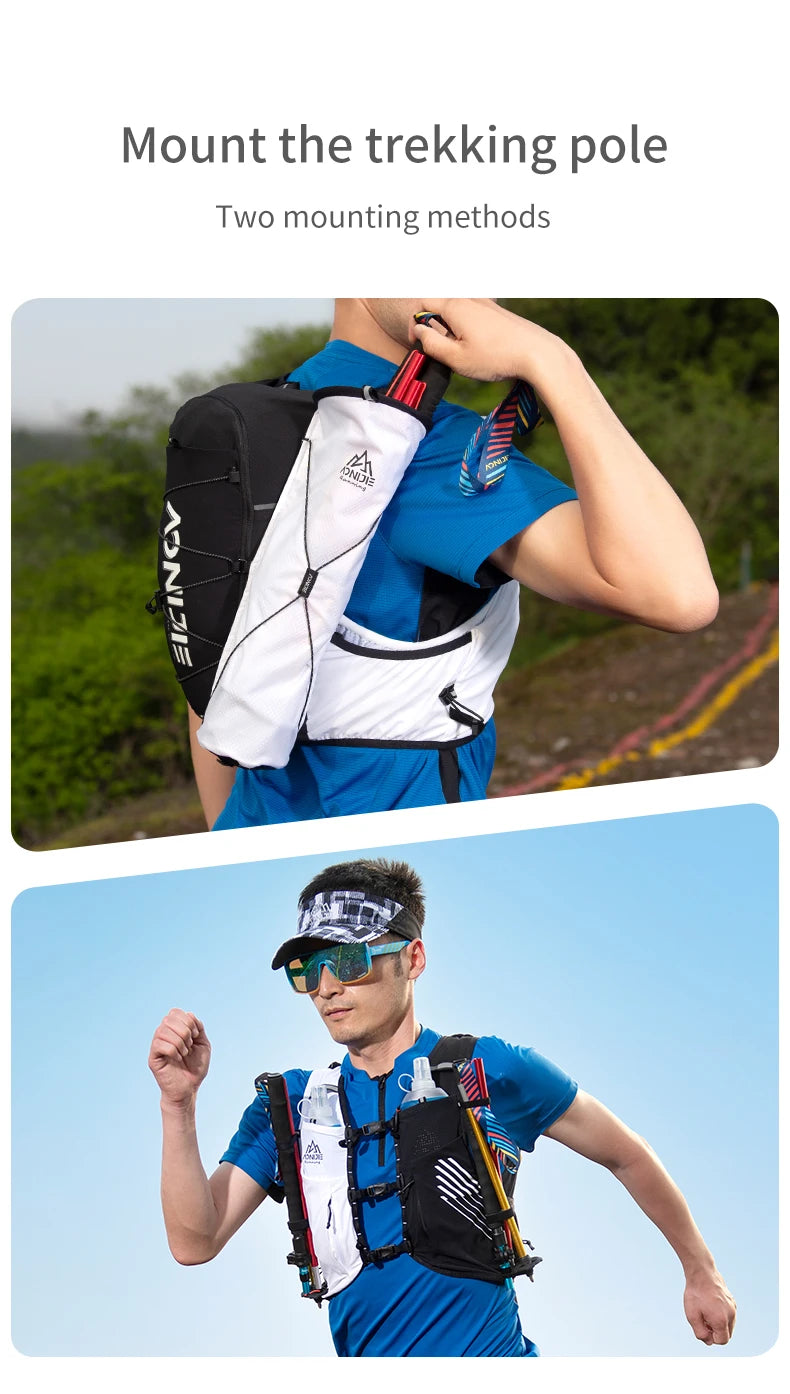 AONIJIE 10L Unisex Lightweight Running Hiking Walking Hydration Vest Pack