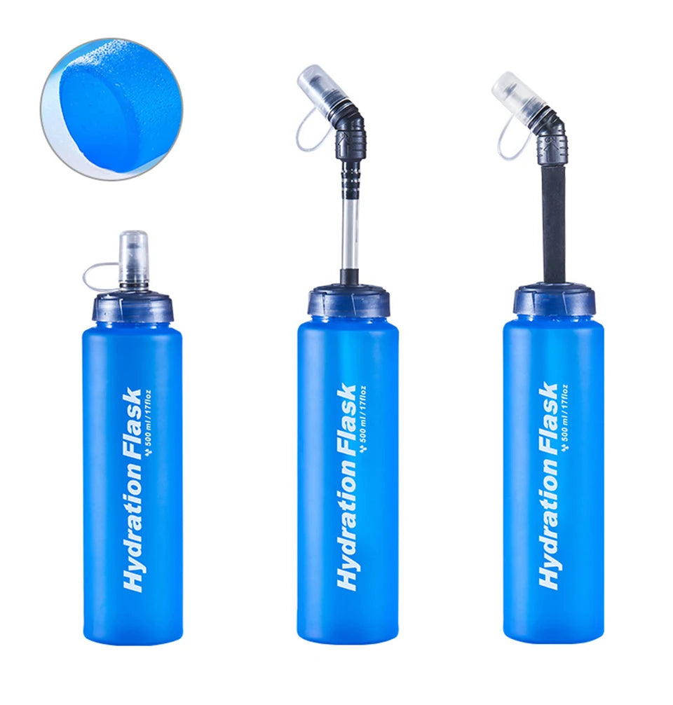Running Hydration Accessories: Foldable TPU Soft Flask, 250ml, 500ml, 750ml / Rungear